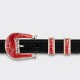 Ranger Belt Amérindienne en Corail : Noir