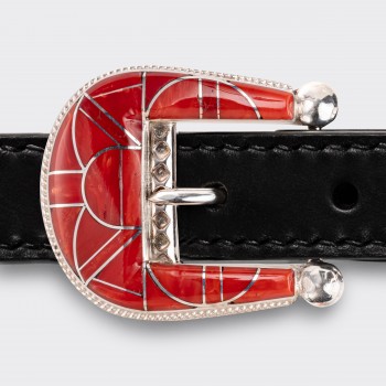 HARPO for BEIGE : Ranger Belt Amérindienne en Corail : Noir