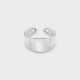 Bunney : ID Belt Hammered Ring : 925 Silver