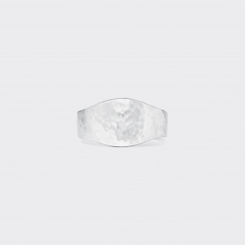 Bague Ceinture Martelée : Argent 925