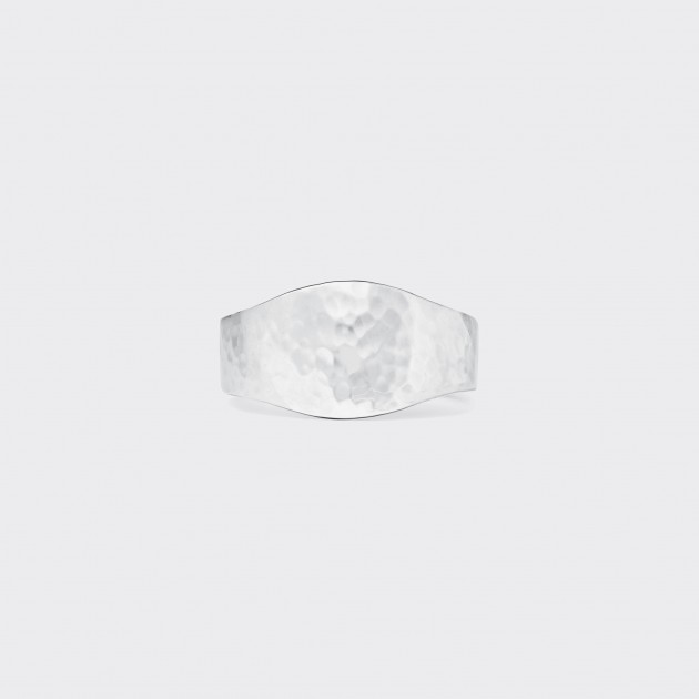 Bague Ceinture Martelée : Argent 925