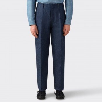 YANKSHIRE: Pantalon Peg Top C1950 : Indigo