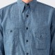 Chemise 1937 "Diamond Special" en Chambray : Indigo
