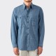 Chemise 1937 "Diamond Special" en Chambray : Indigo