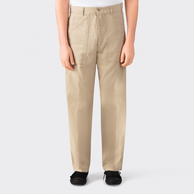 Pantalon “PAUL” en Lin et Coton : Beige