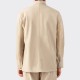 “JACKSON”  Linen & Cotton Jacket : Beige