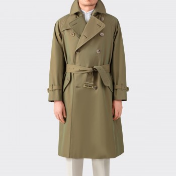 Cohérence :  “AL II” Trench Coat : Iridescent Olive 