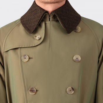 Cohérence :  “AL II” Trench Coat : Iridescent Olive 