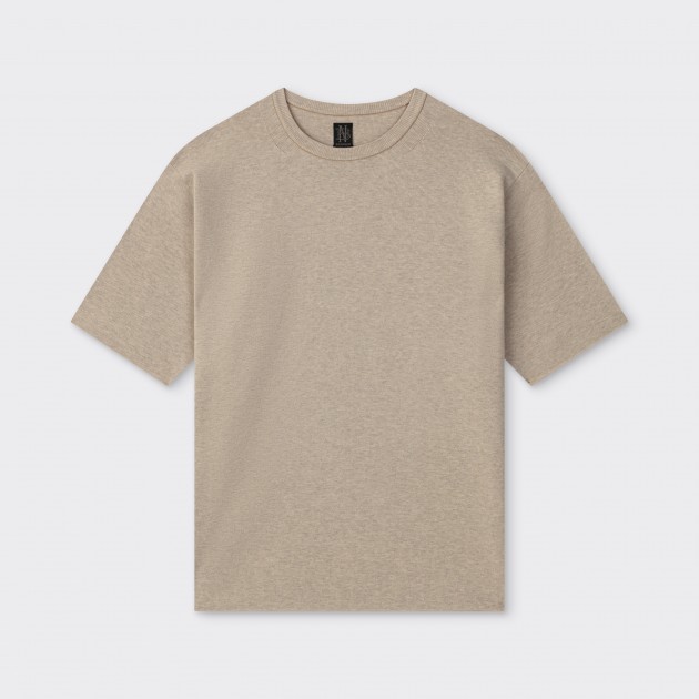 Batoner : Batoner : Long-Sleeve Cotton T-shirt : Black/White