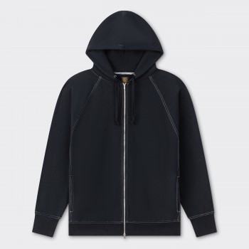Sweatshirt Zippé à Capuche "Jumberca" : Noir