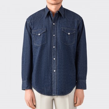 Chemise “ABIQUIU” en Denim : Indigo