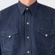 Chemise “ABIQUIU” en Denim : Indigo