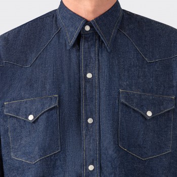 Chemise “ABIQUIU” en Denim : Indigo