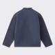 Veste Mandarin en Lin : Marine