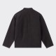 Linen Mandarin Jacket : Black