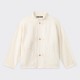 Linen Mandarin Jacket : Ecru