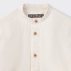 Band Collar Overshirt : Ecru