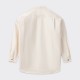 Band Collar Overshirt : Ecru