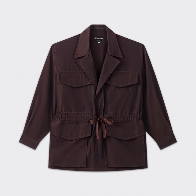 Haversack :Veste « Smock » en Coton : Marron
