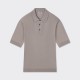 John Smedley : Short Sleeves Cotton Polo Shirt : Greige