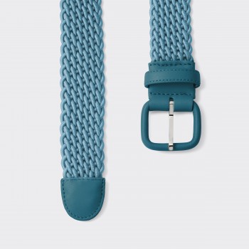 L'Aiglon : Ceinture Tressée : Bleu Céladon