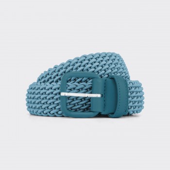 L'Aiglon : Ceinture Tressée : Bleu Céladon