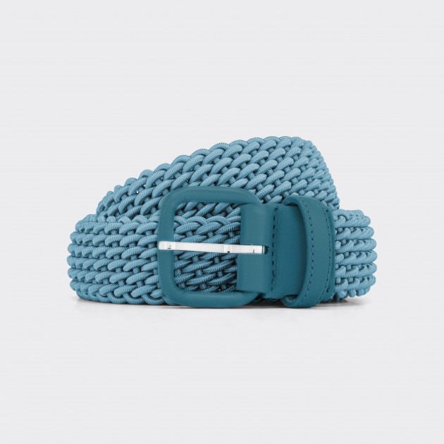 L'Aiglon : Ceinture Tressée : Bleu Céladon