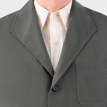 French Linen Teba Jacket : Olive Green