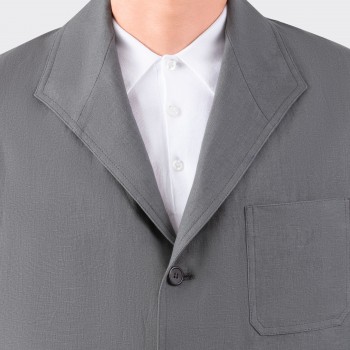 French Linen Teba Jacket : Dove Grey