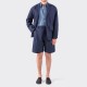 Arpenteur : "Page" Cotton Denim Short : Indigo