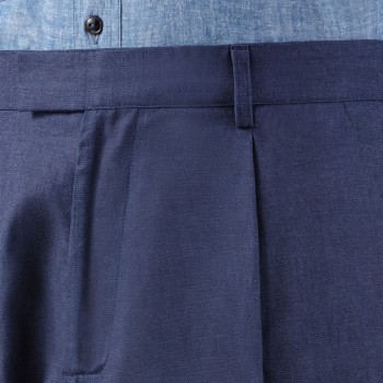 Arpenteur : "Page" Cotton Denim Short : Indigo