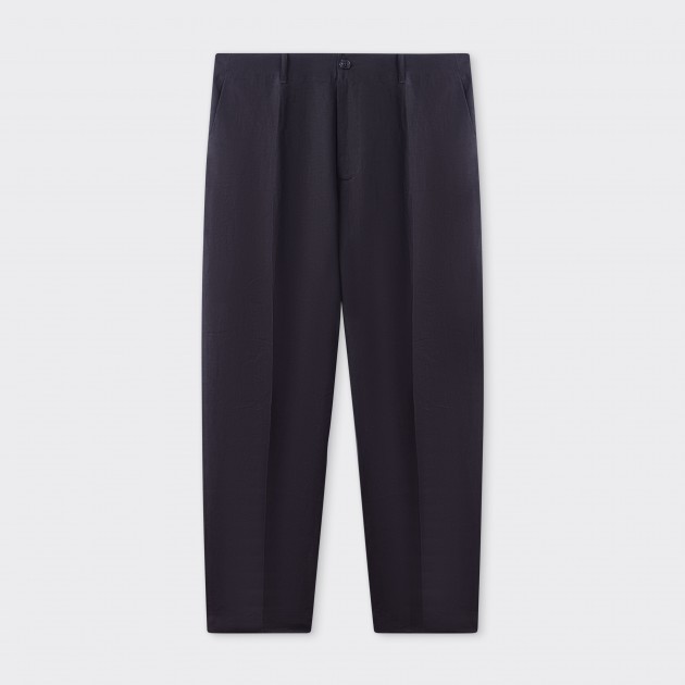 Linen "Fox P" Trousers : Black