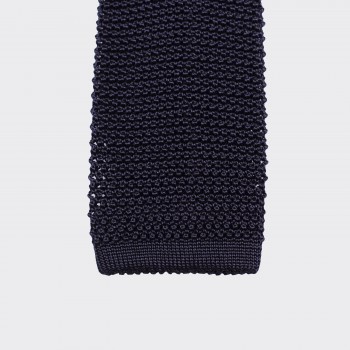 Knitted Tie : Navy
