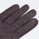 Gants Autruche et Agneau - MTO : Marron/ Marron Foncé