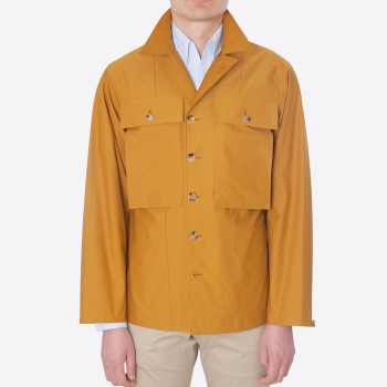 “VERNON” Twill Jersey Field Jacket : Saffron