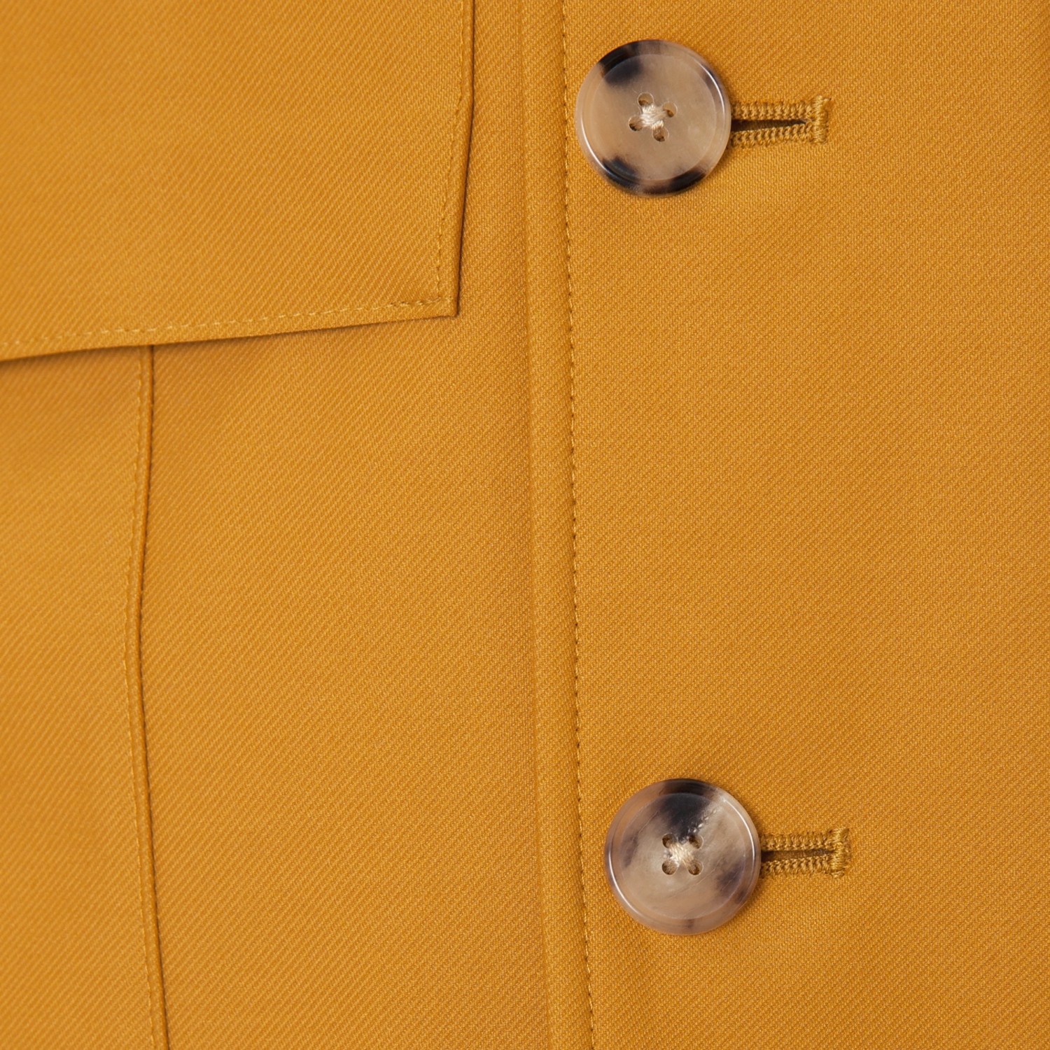 Cohérence : “VERNON” Twill Jersey Field Jacket : Saffron