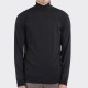 Pull Col Roulé Laine Mérinos : Noir