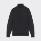 Pull Col Roulé Laine Mérinos : Noir