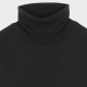 Pull Col Roulé Laine Mérinos : Noir