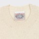 Pull Col Rond Laine : Ecru Naturel