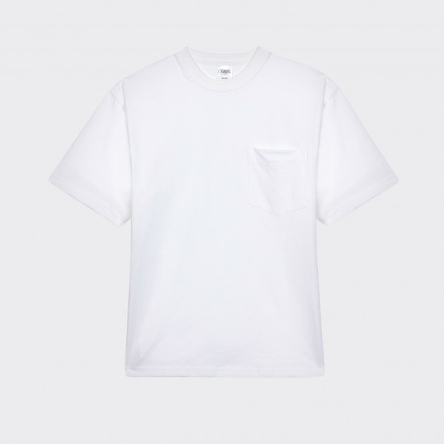 T-shirt Poche : Blanc 