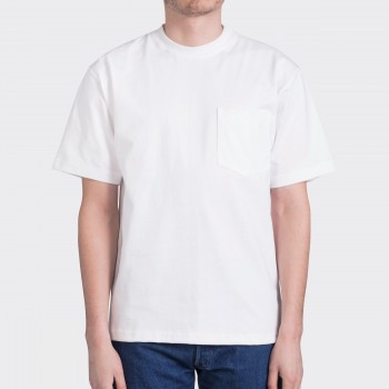 T-shirt Poche : Blanc 
