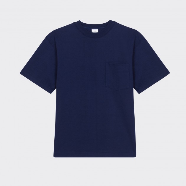 T-shirt Poche : Marine 