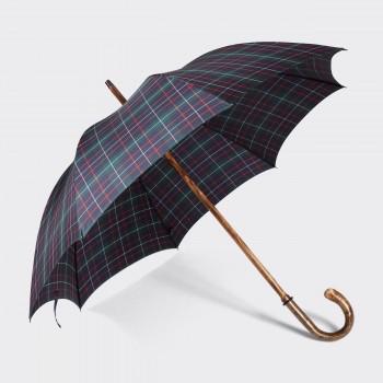 Parapluie Tartan One-Piece Noisetier : Marine/Rouge/Vert/Blanc