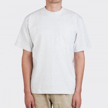 : Grey T-shirt : Pocket USA Camber Heather