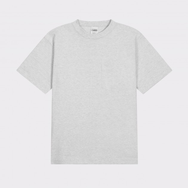 T-Shirt Poche  : Gris Chiné