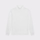 T-Shirt Fin Col Cheminée  : Blanc