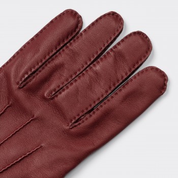 Gants Agneau Glacé : Grenat