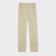 Pantalon à Pinces en Gabardine Texturée : Écru