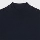 Pull Col Cheminé Laine Mérinos : Marine